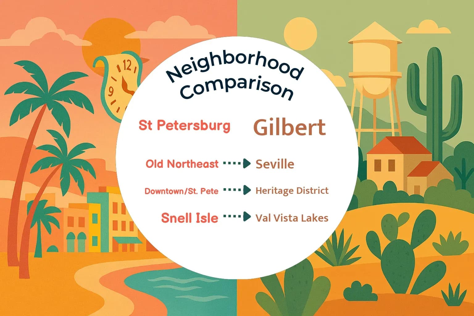 St. Petersburg vs Gilbert Neighborhood Comparison