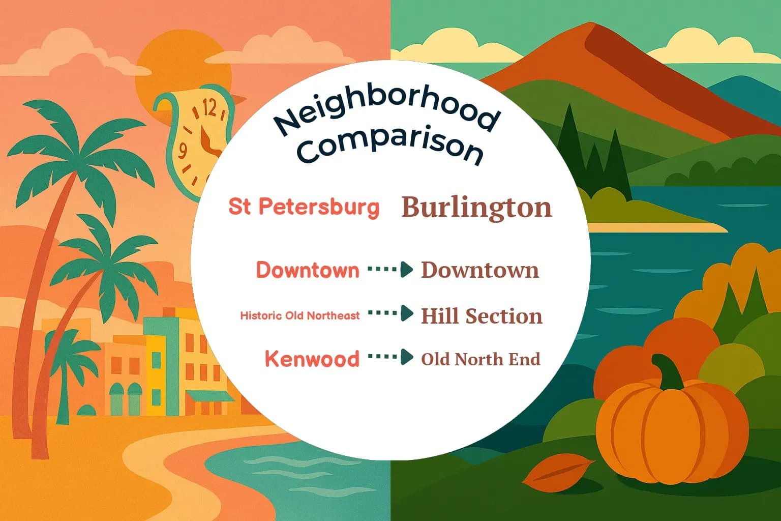 St. Petersburg vs Burlington Neighborhood Comparison