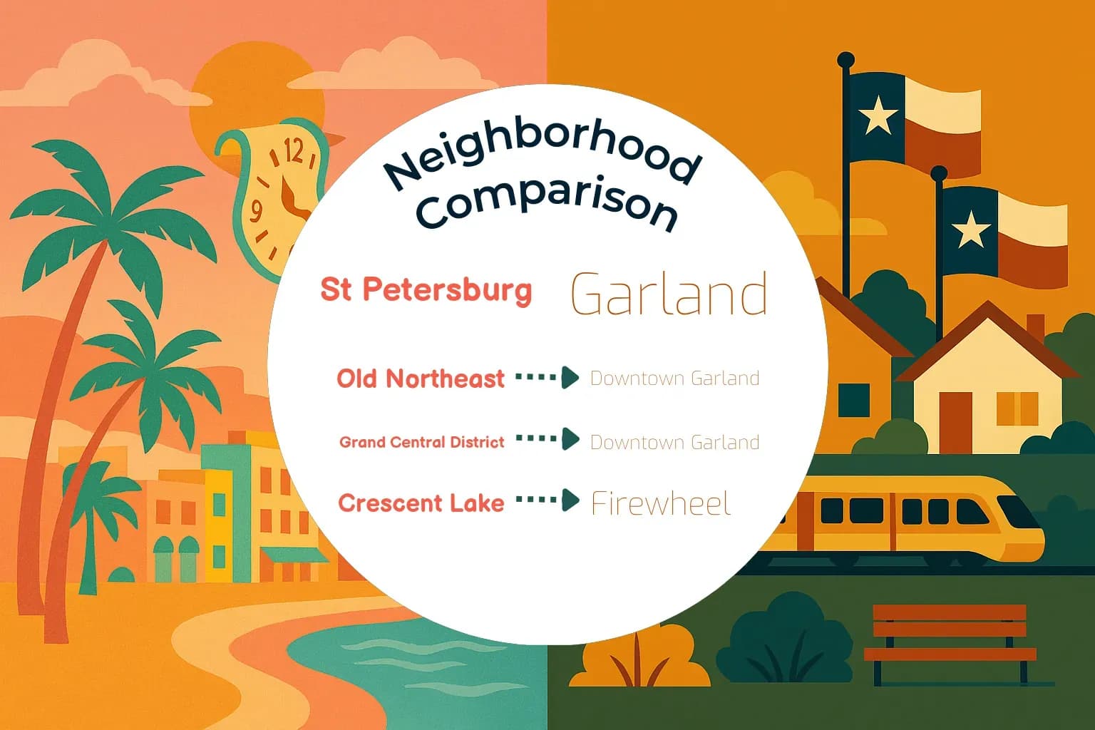 St. Petersburg vs Garland Neighborhood Comparison