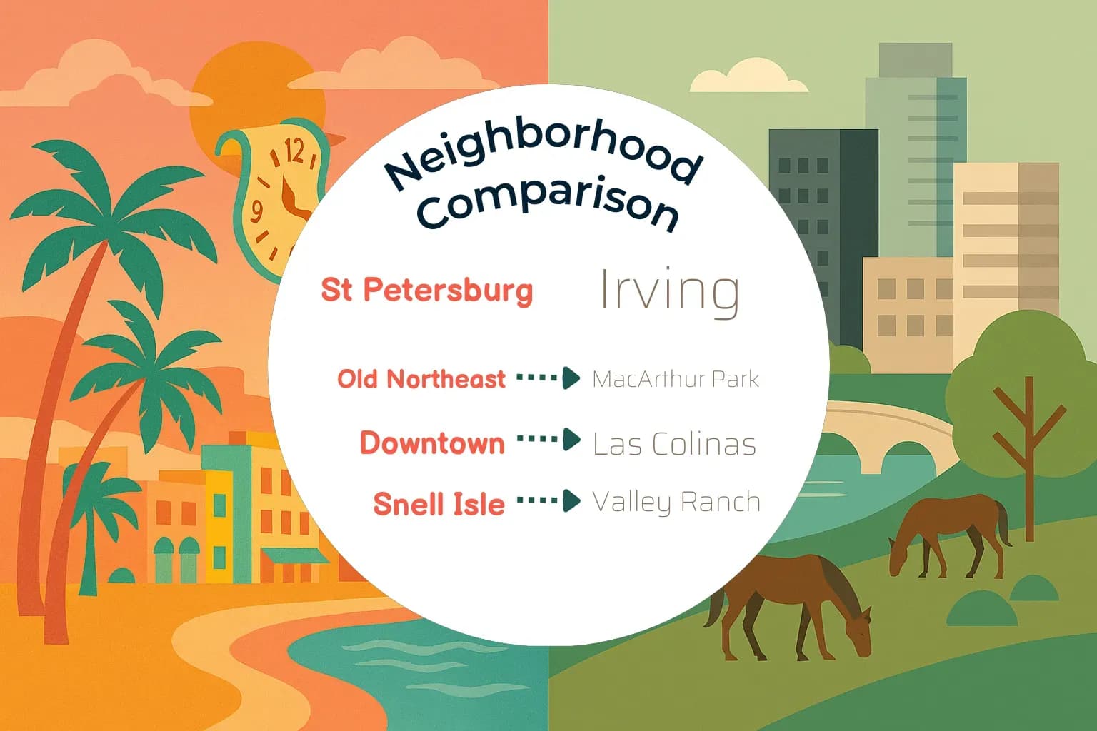 St. Petersburg vs Irving Neighborhood Comparison