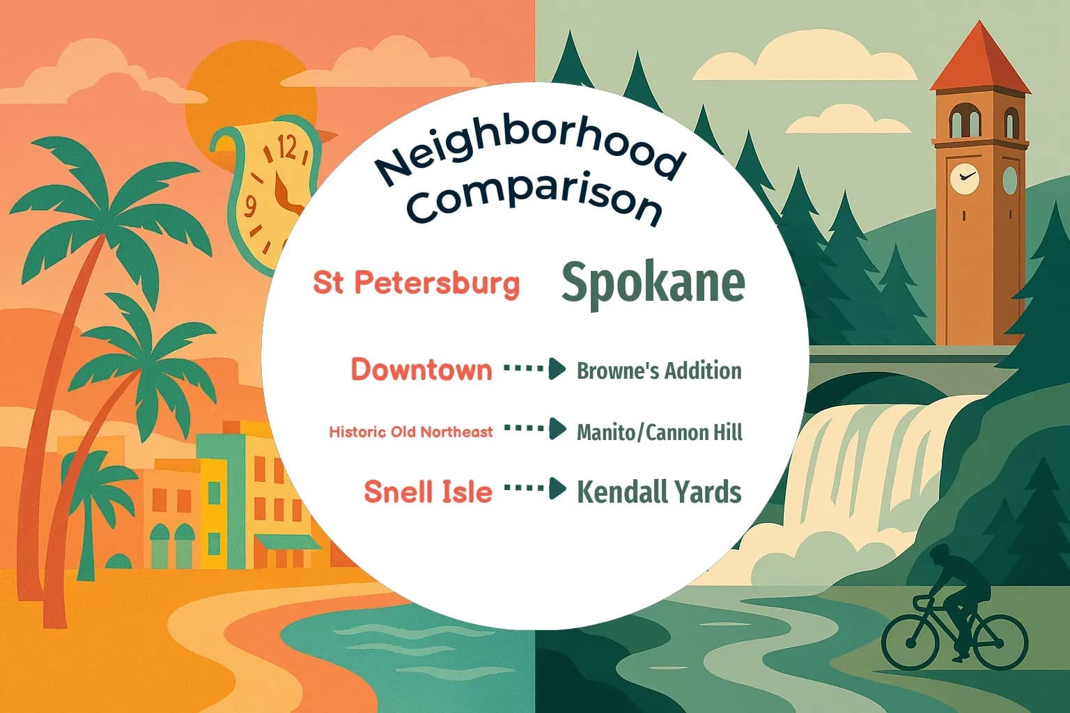 St. Petersburg vs Spokane Neighborhood Comparison