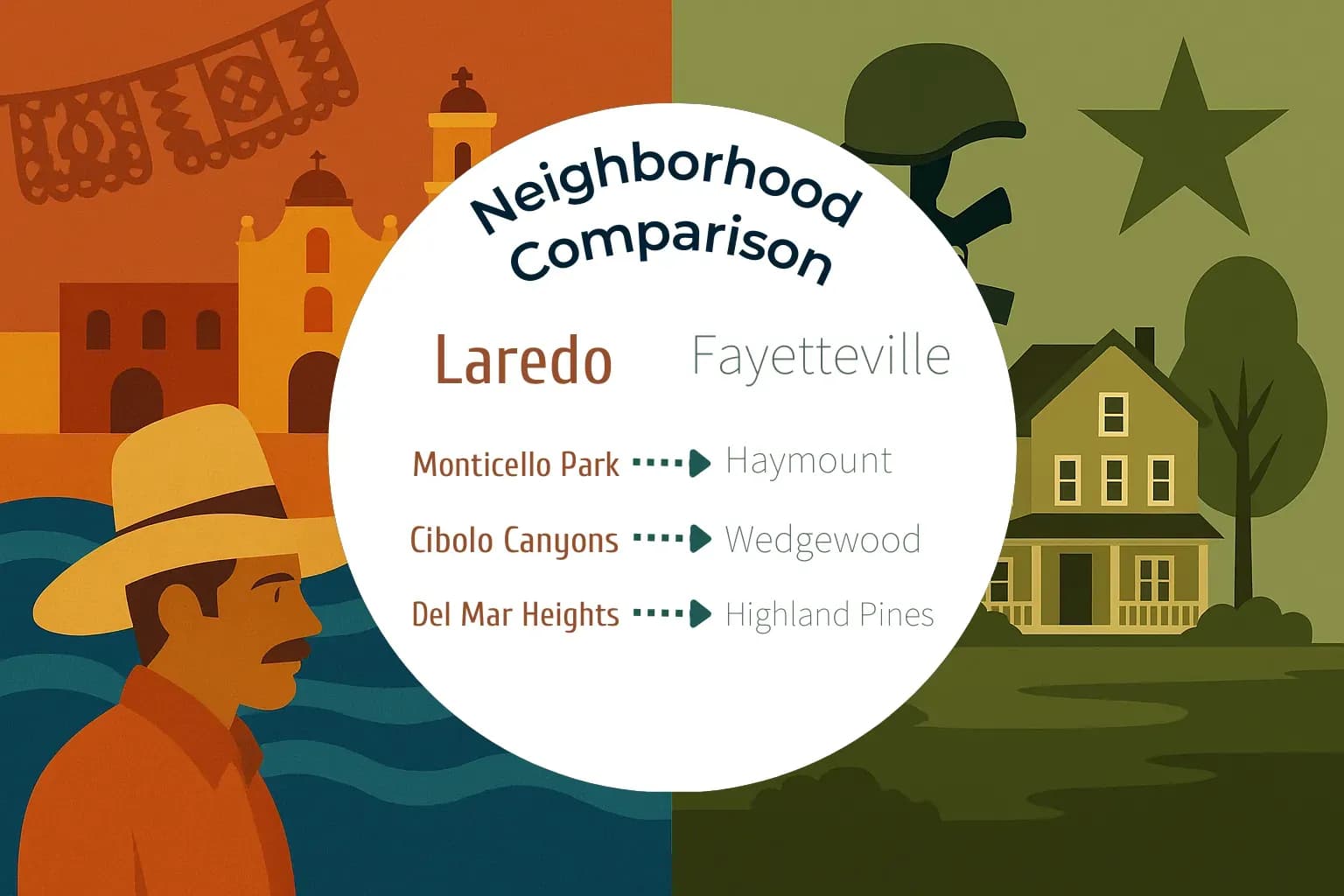 Laredo vs Fayetteville Neighborhood Comparison