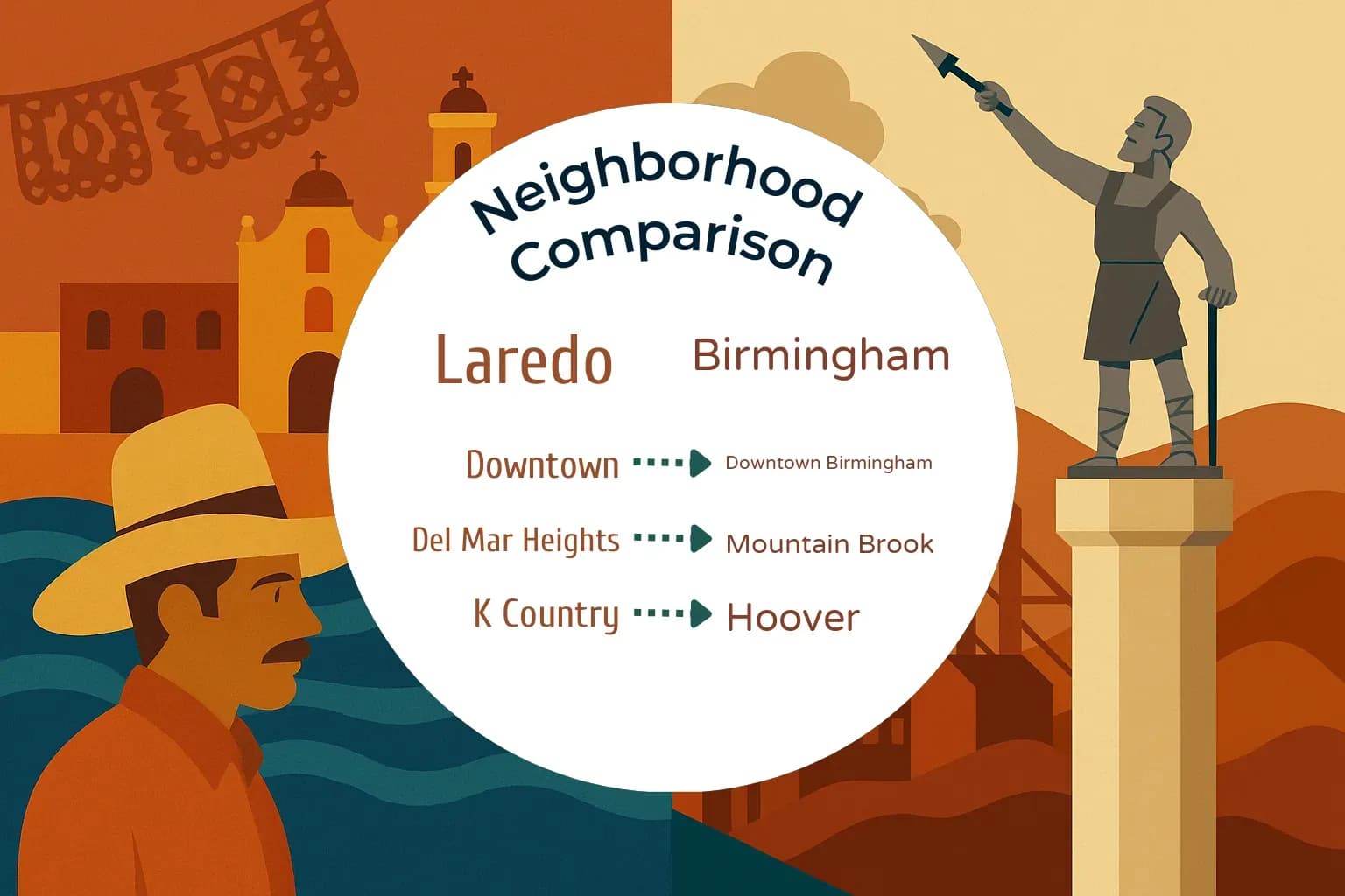 Laredo vs Birmingham Neighborhood Comparison