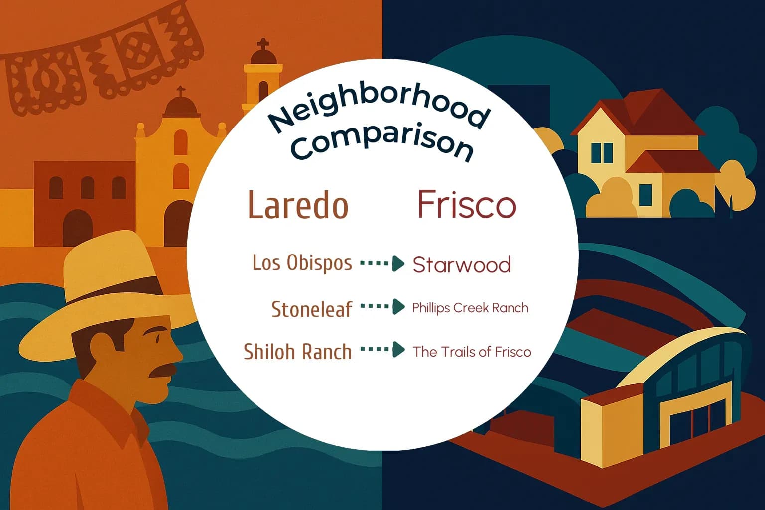 Laredo vs Frisco Neighborhood Comparison