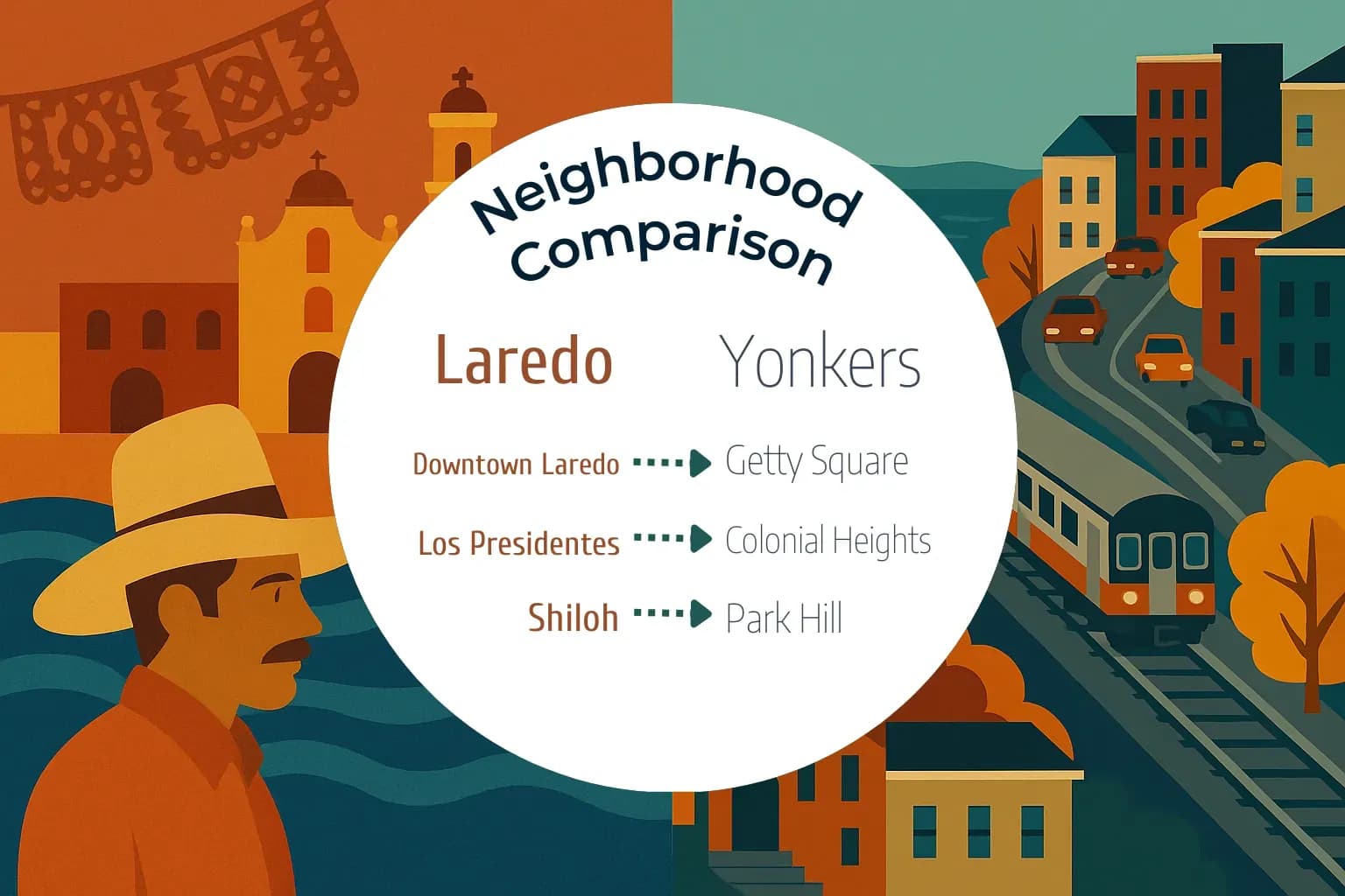 Laredo vs Yonkers Neighborhood Comparison