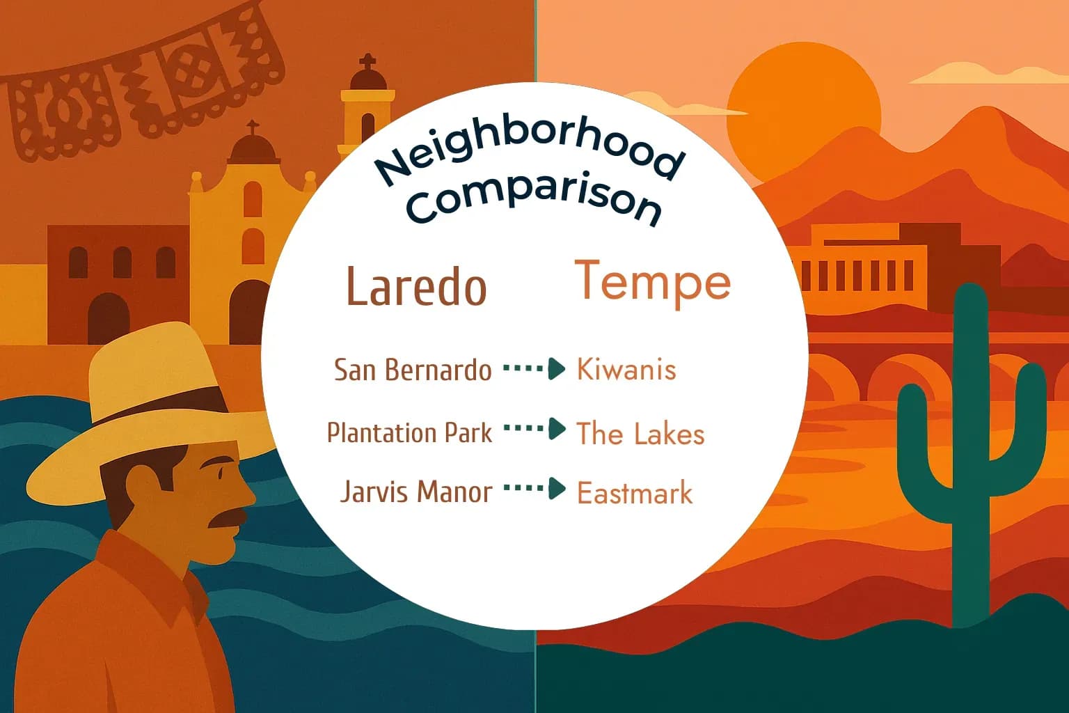 Laredo vs Tempe Neighborhood Comparison