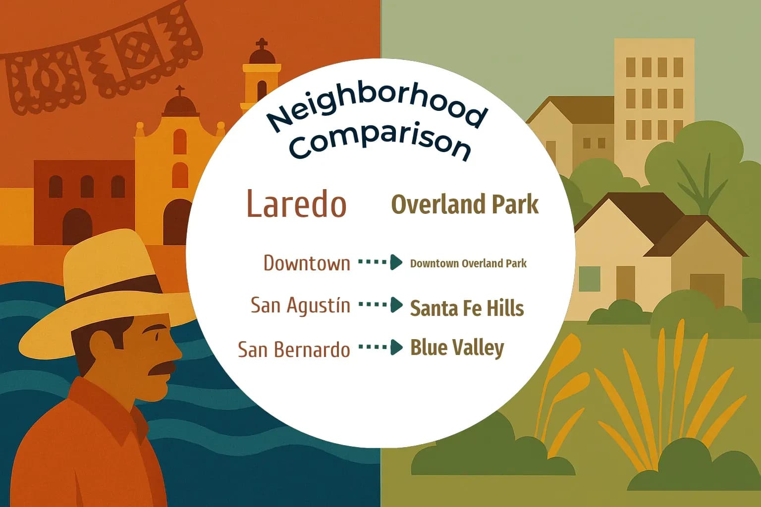 Laredo vs Overland Park Neighborhood Comparison