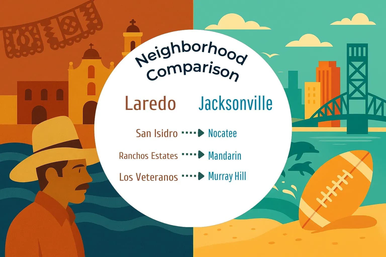 Laredo vs Jacksonville Neighborhood Comparison