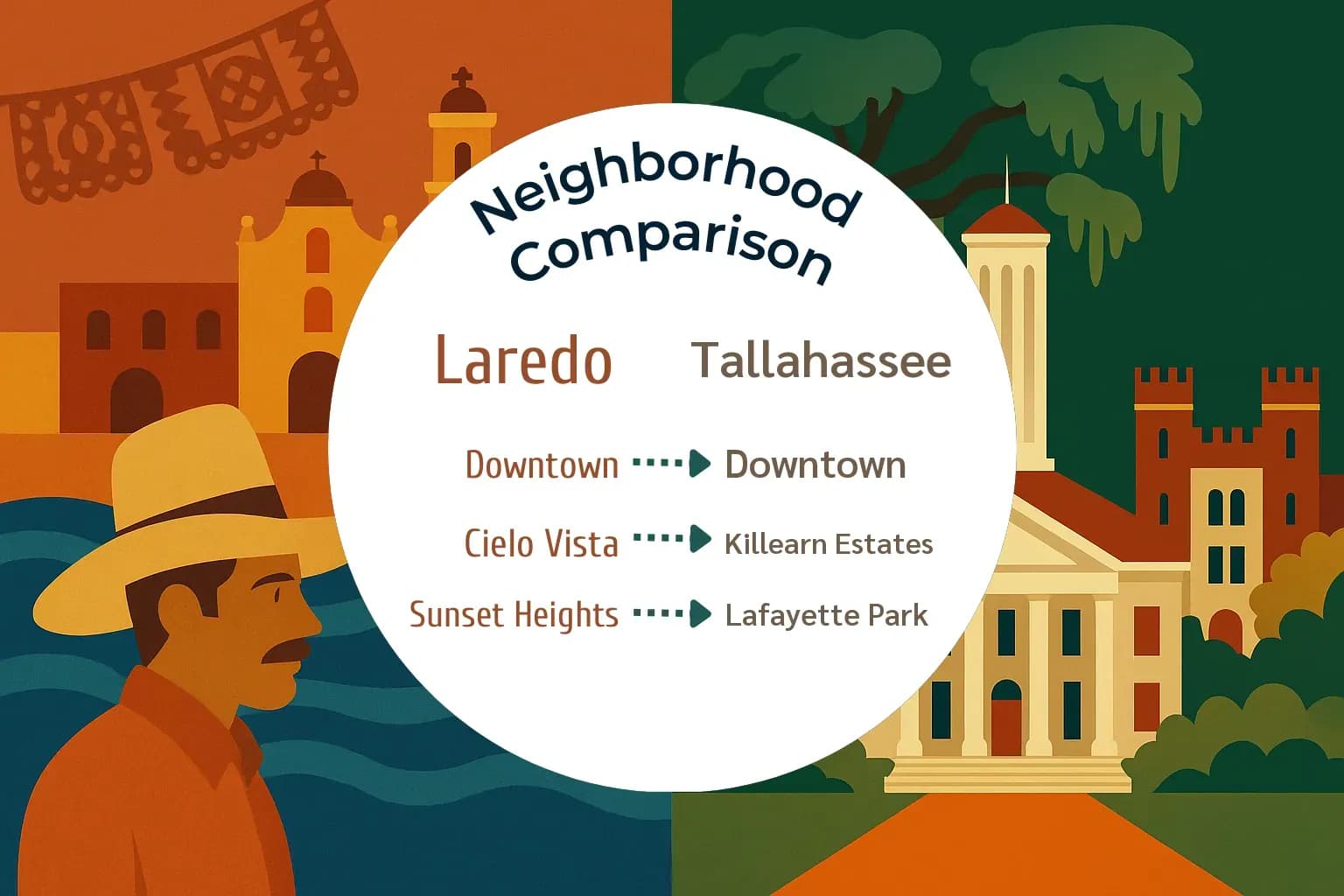 Laredo vs Tallahassee Neighborhood Comparison