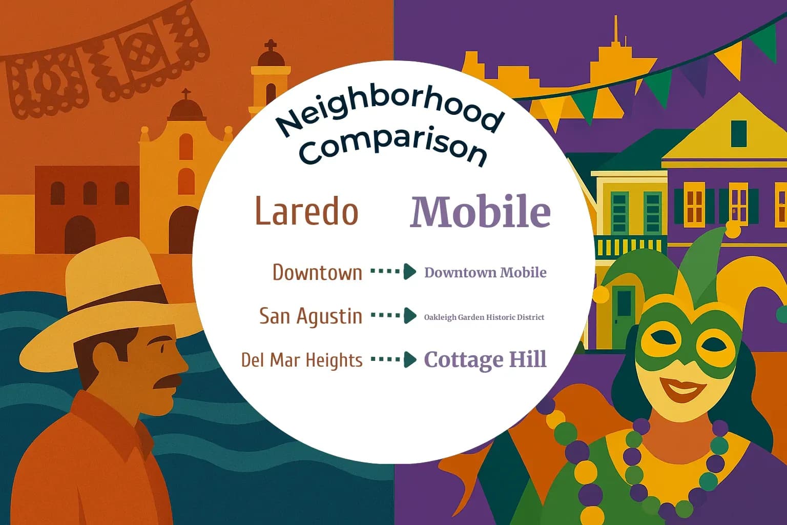 Laredo vs Mobile Neighborhood Comparison