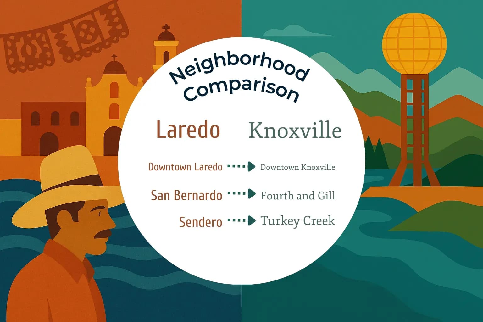 Laredo vs Knoxville Neighborhood Comparison