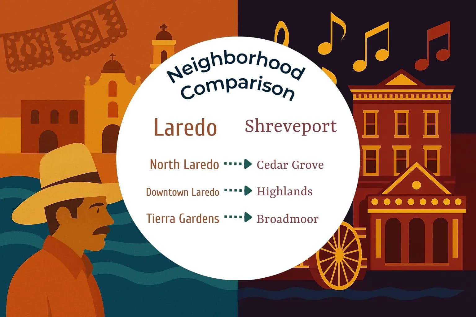Laredo vs Shreveport Neighborhood Comparison