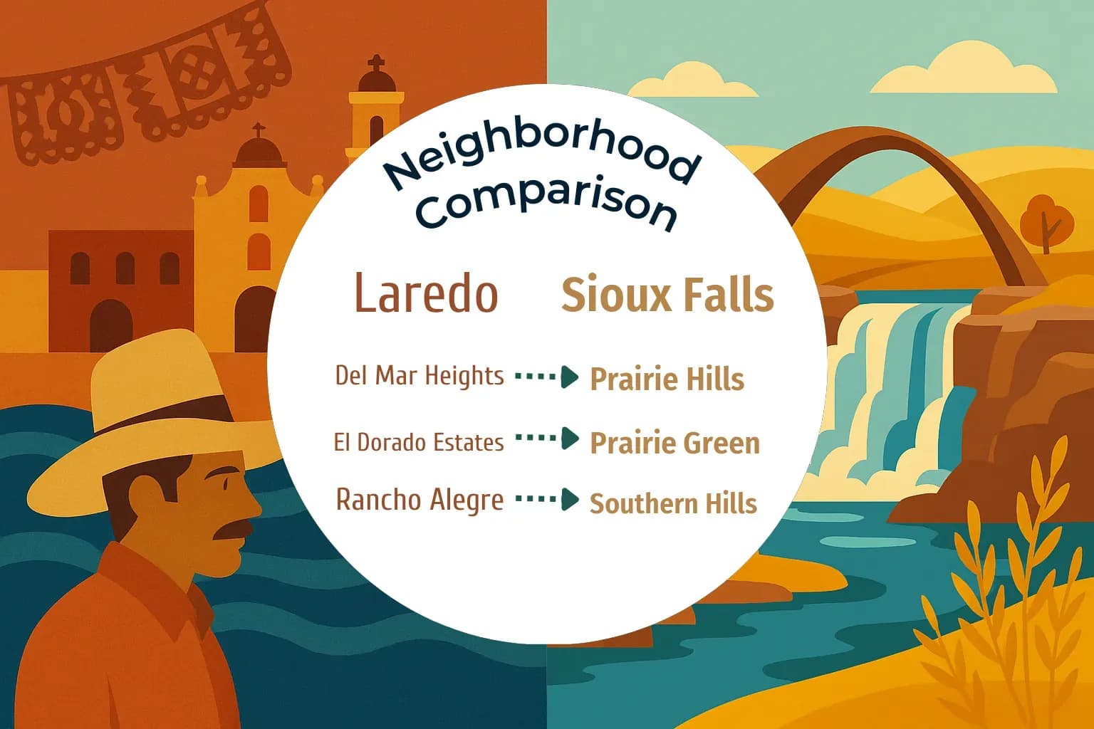 Laredo vs Sioux Falls Neighborhood Comparison