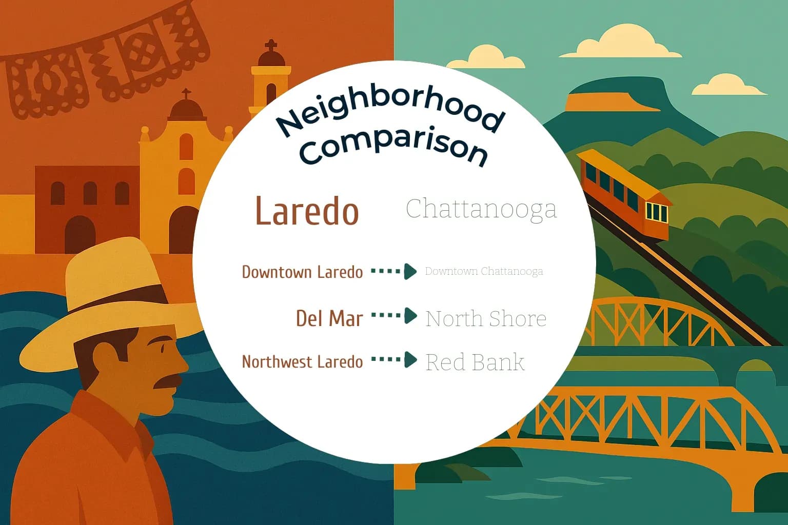 Laredo vs Chattanooga Neighborhood Comparison