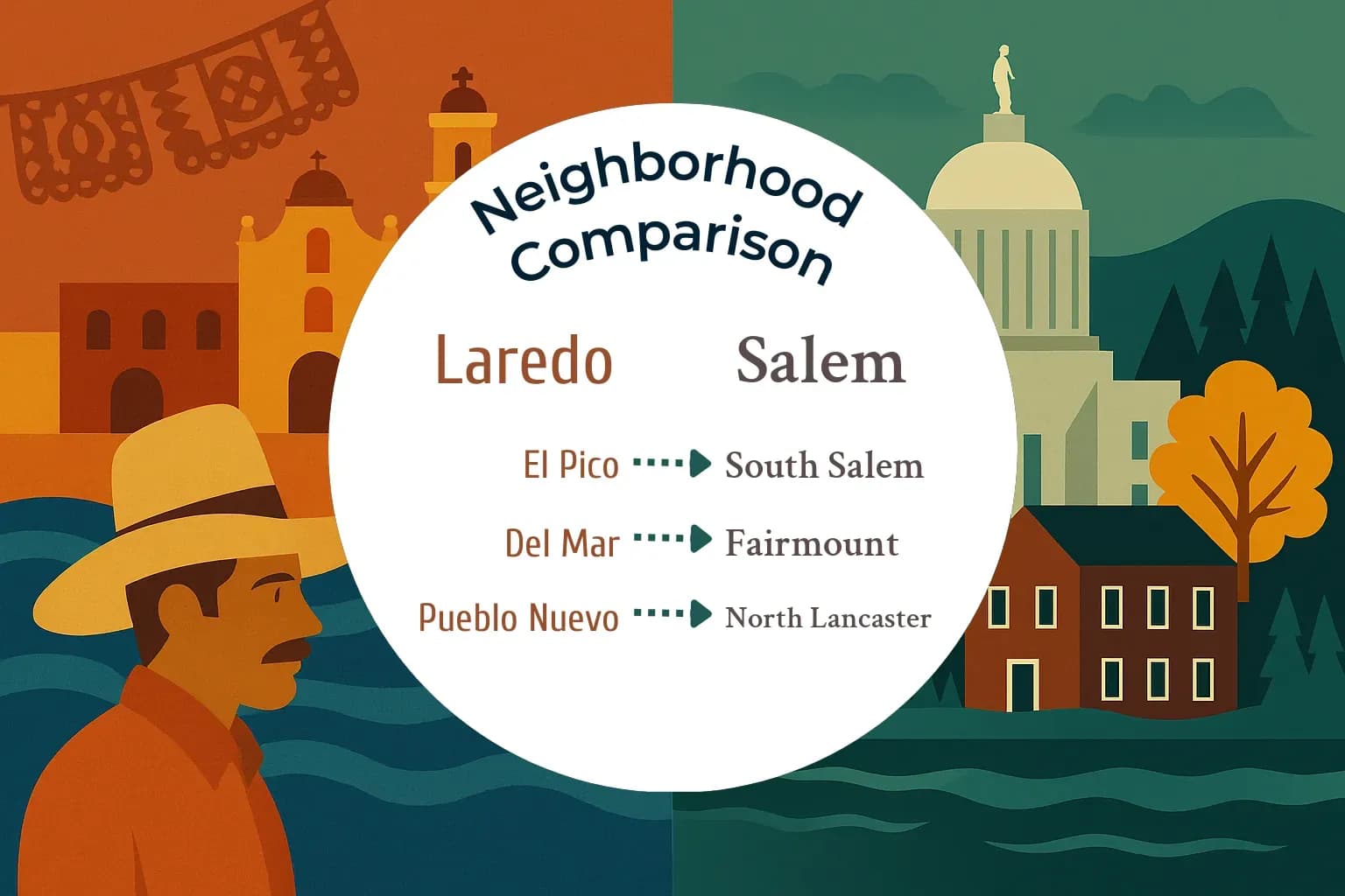 Laredo vs Salem Neighborhood Comparison