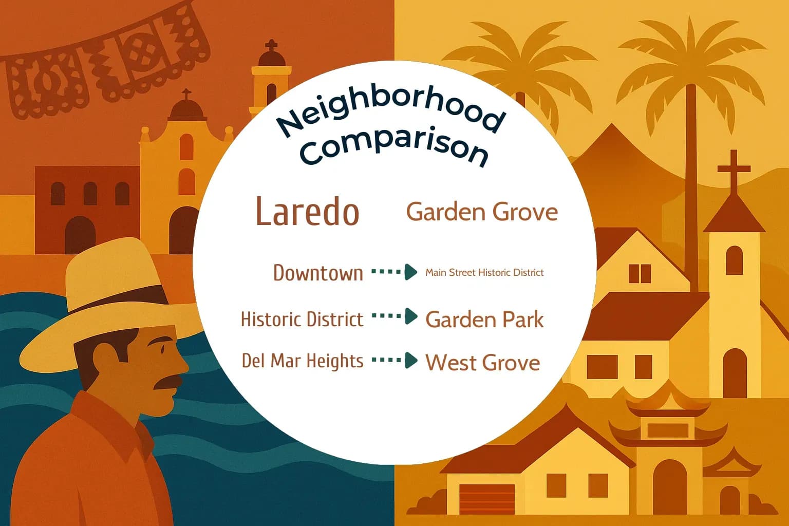 Laredo vs Garden Grove Neighborhood Comparison
