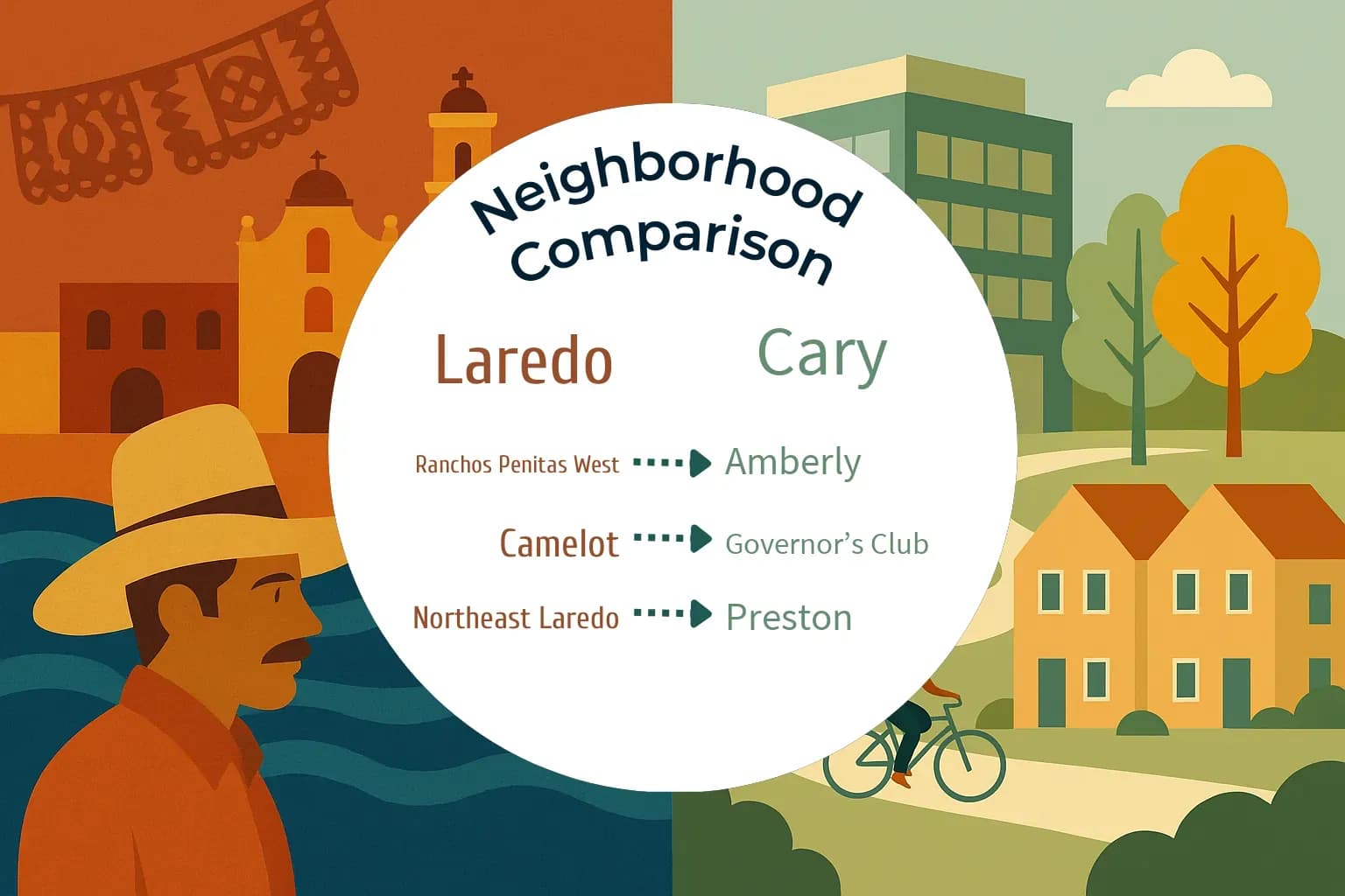 Laredo vs Cary Neighborhood Comparison