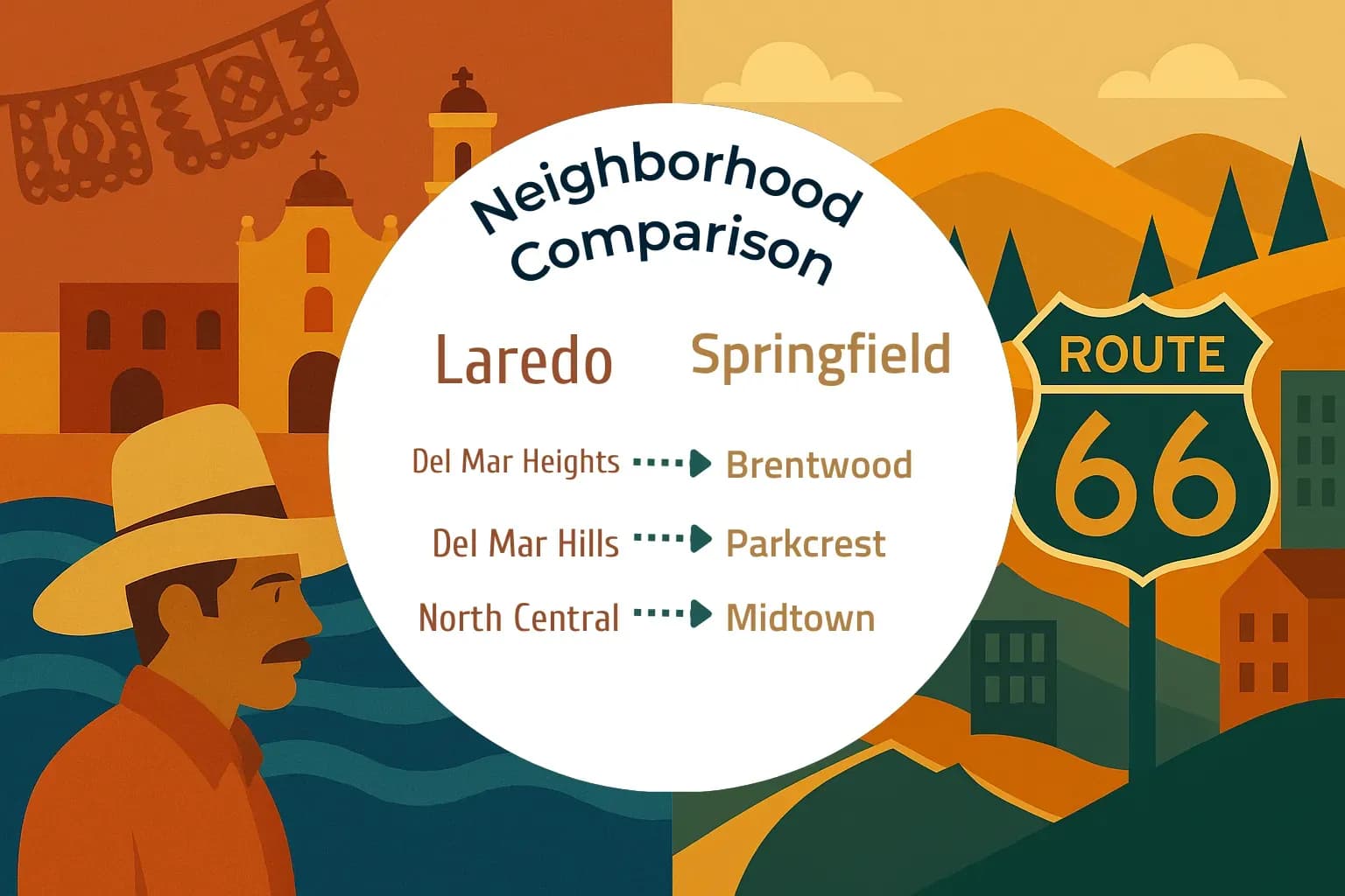 Laredo vs Springfield Neighborhood Comparison