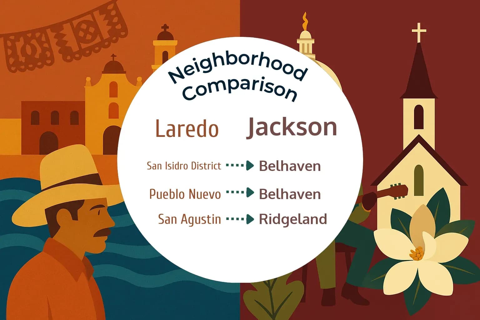 Laredo vs Jackson Neighborhood Comparison