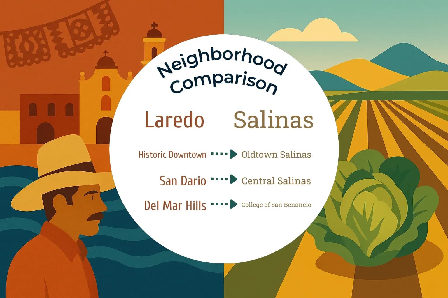 Laredo vs Salinas Neighborhood Comparison