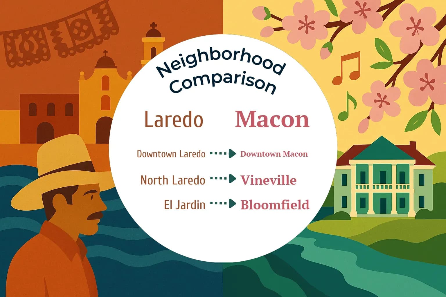 Laredo vs Macon Neighborhood Comparison