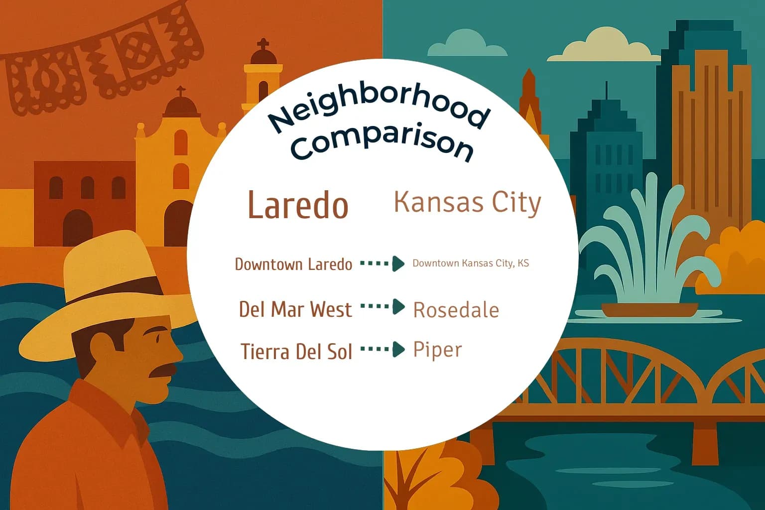 Laredo vs Kansas City Neighborhood Comparison