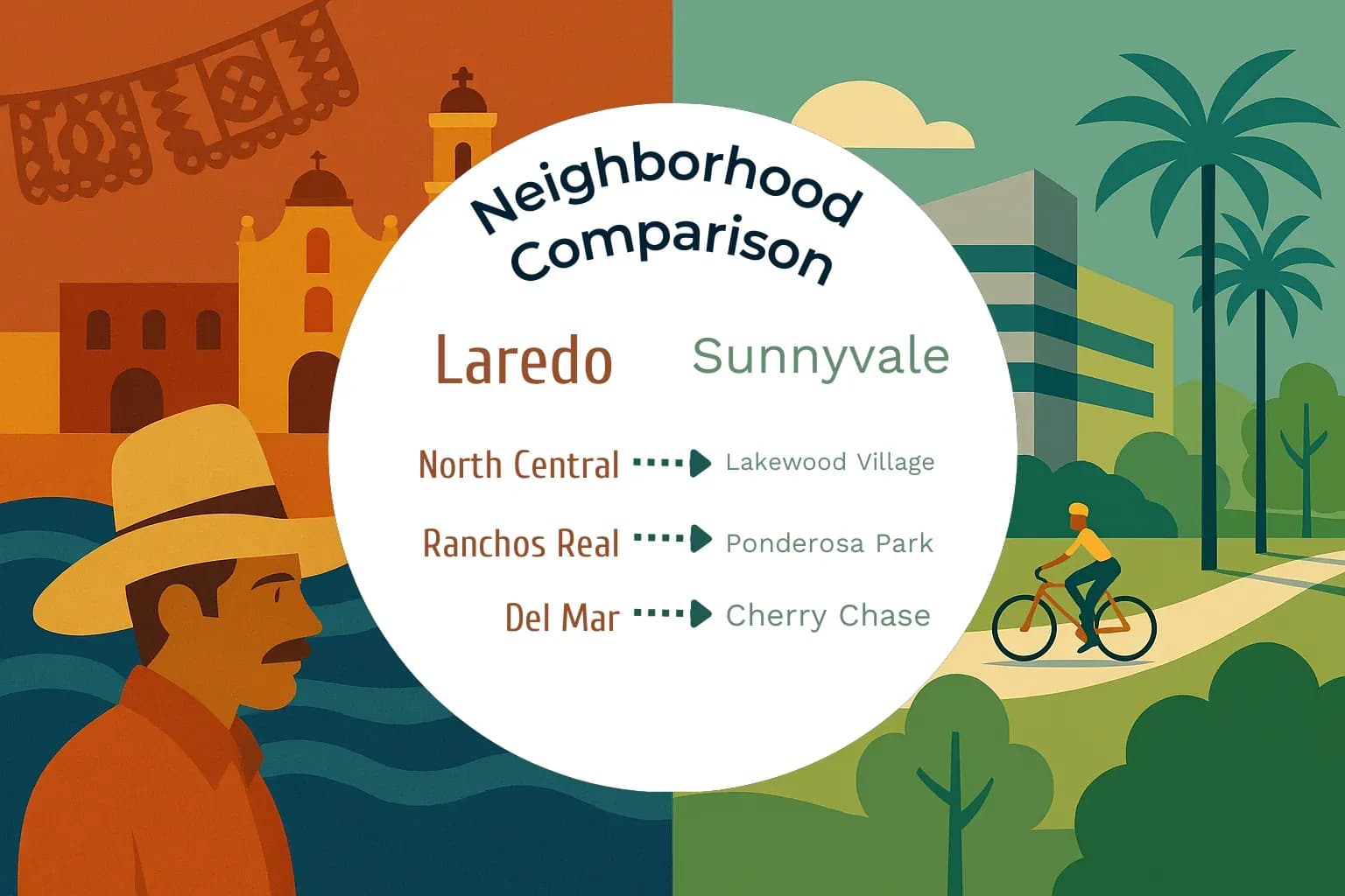 Laredo vs Sunnyvale Neighborhood Comparison