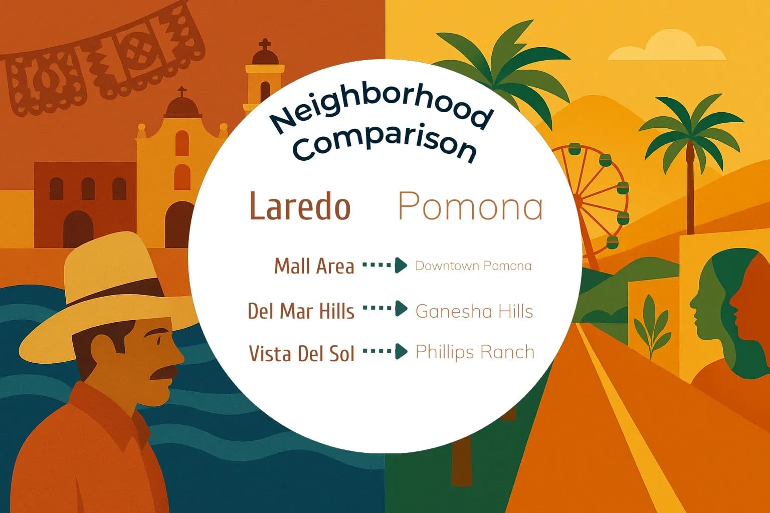 Laredo vs Pomona Neighborhood Comparison
