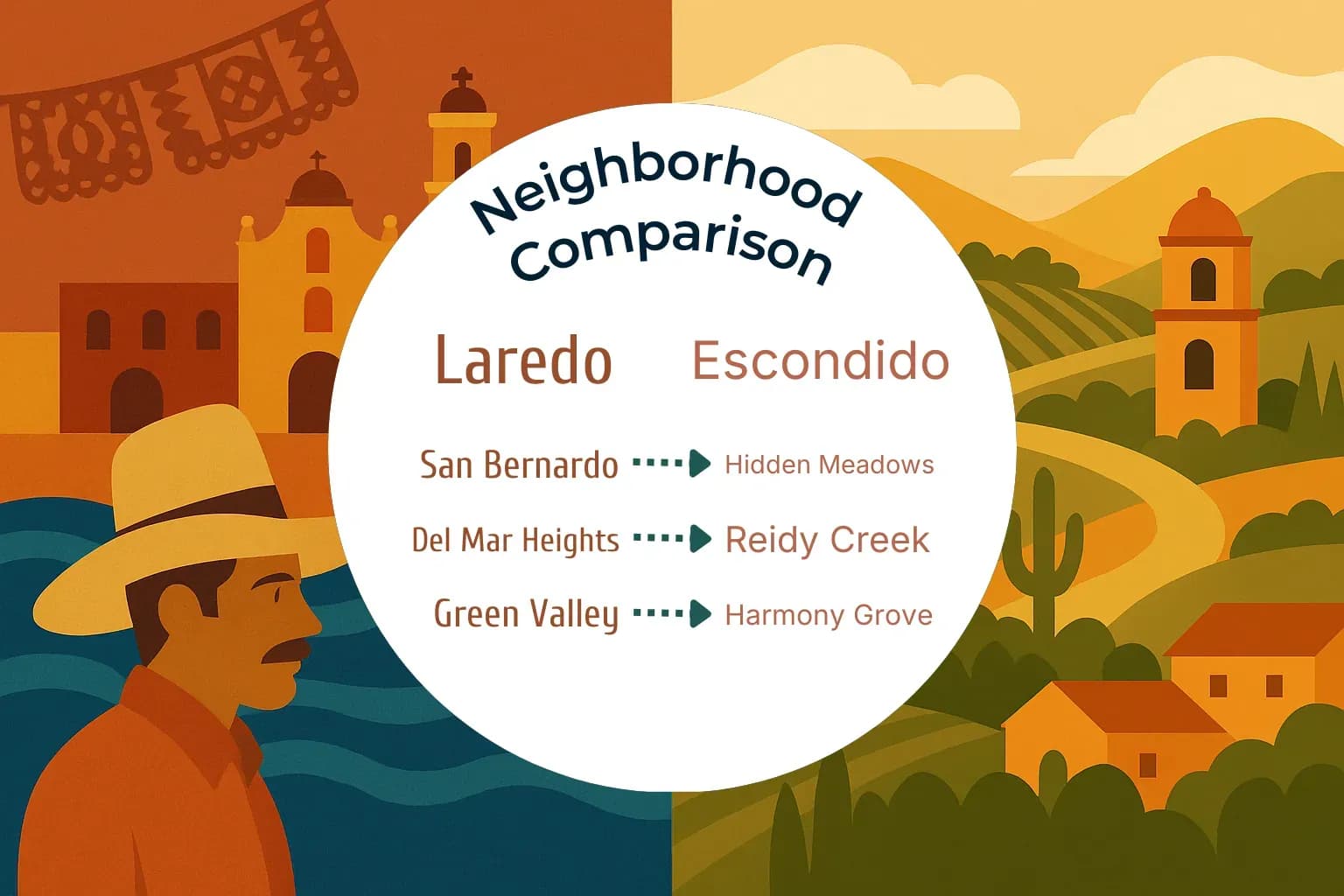 Laredo vs Escondido Neighborhood Comparison