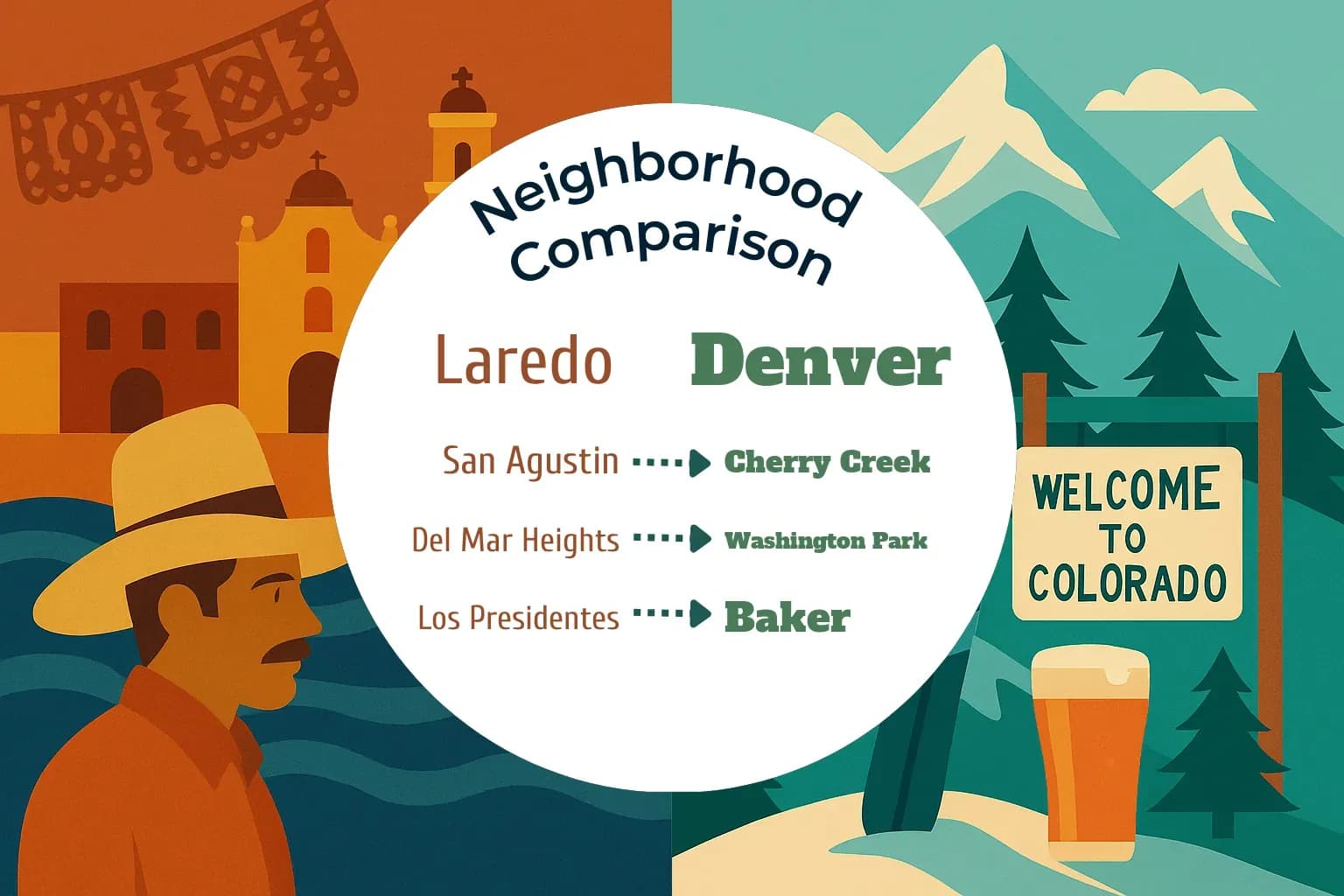 Laredo vs Denver Neighborhood Comparison