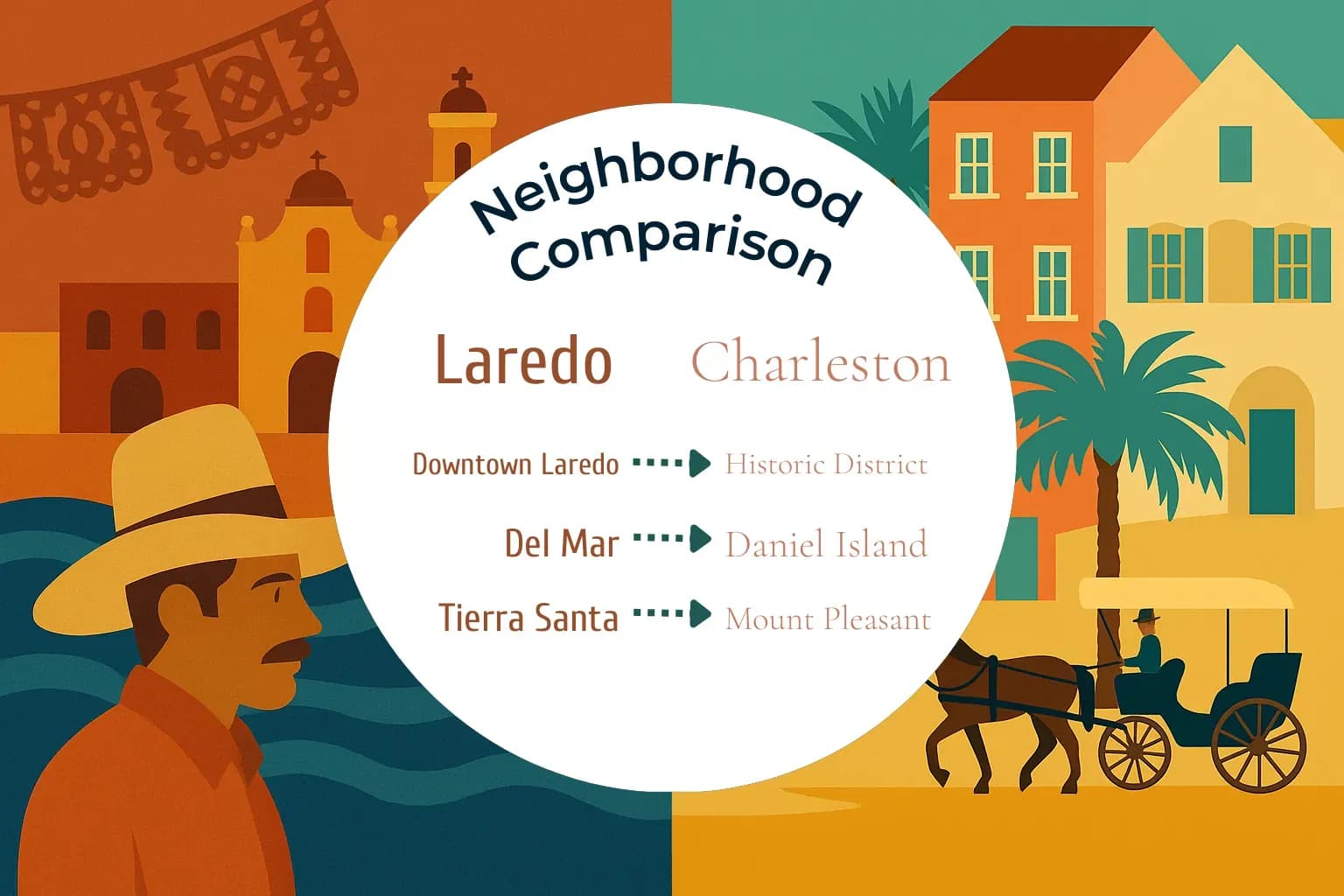 Laredo vs Charleston Neighborhood Comparison