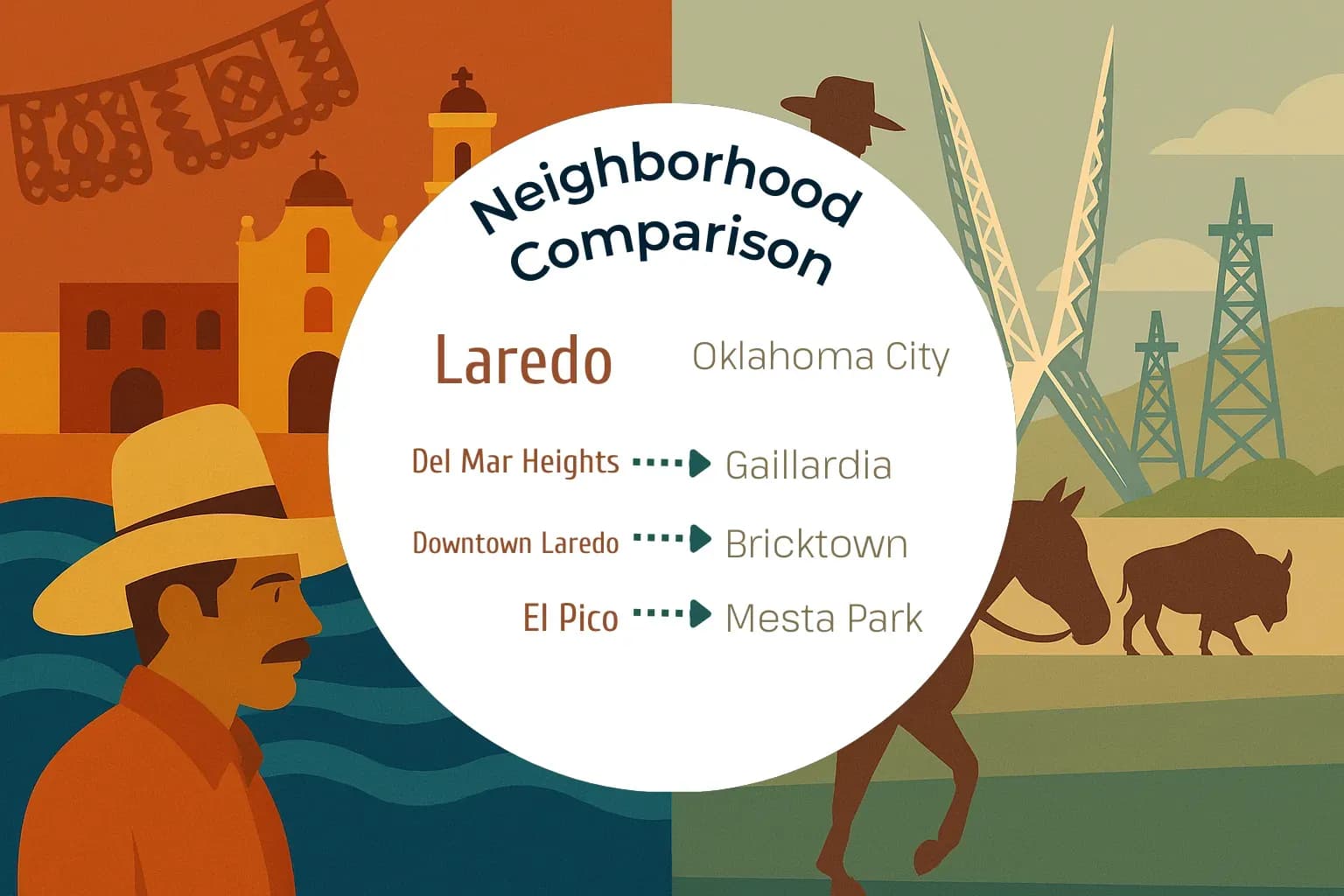 Laredo vs Oklahoma City Neighborhood Comparison