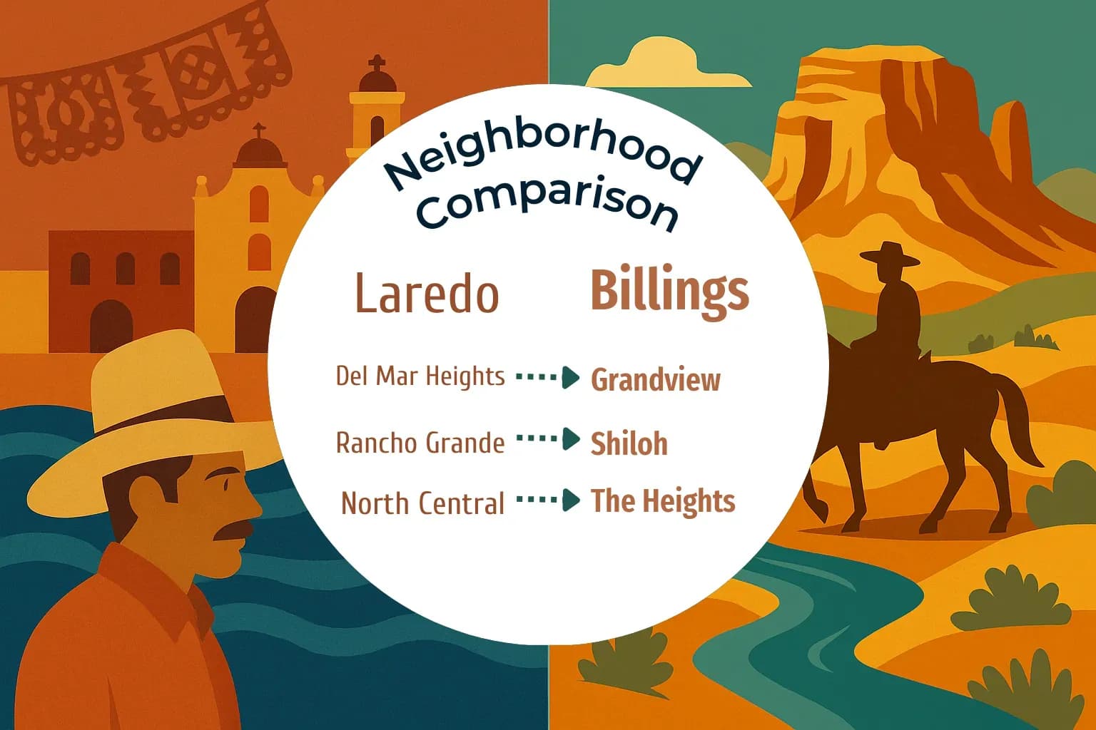 Laredo vs Billings Neighborhood Comparison