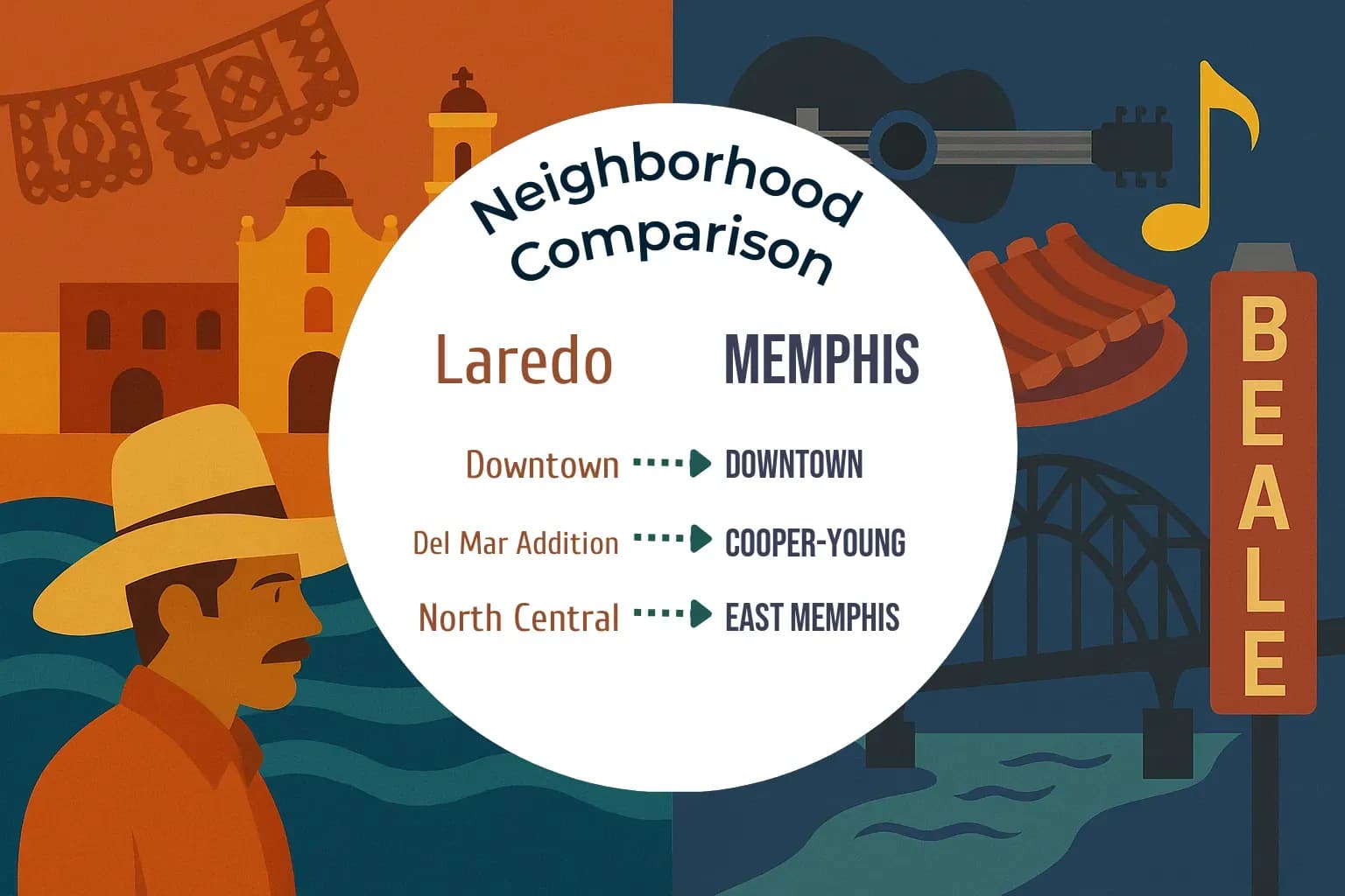 Laredo vs Memphis Neighborhood Comparison