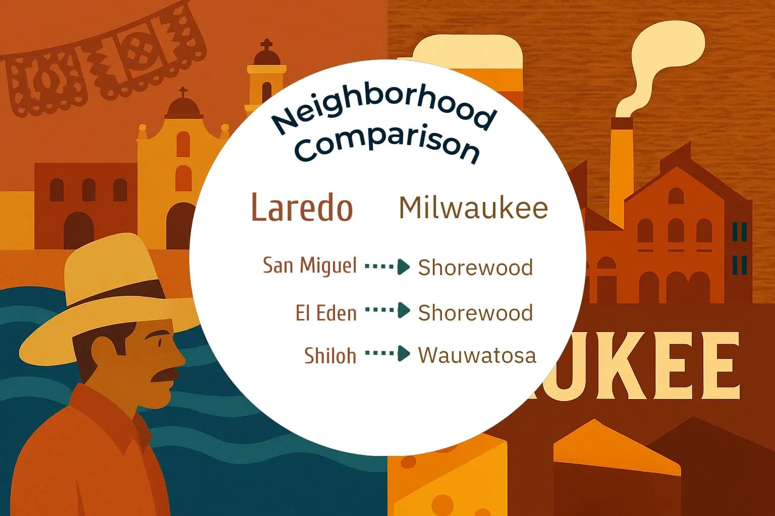 Laredo vs Milwaukee Neighborhood Comparison