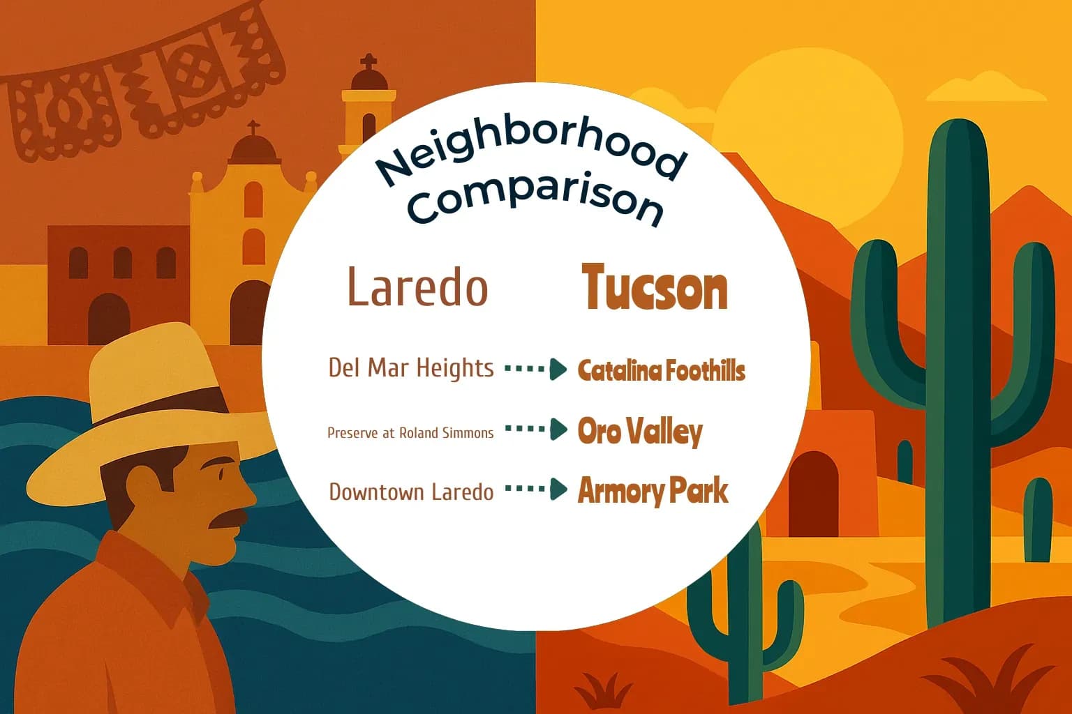 Laredo vs Tucson Neighborhood Comparison