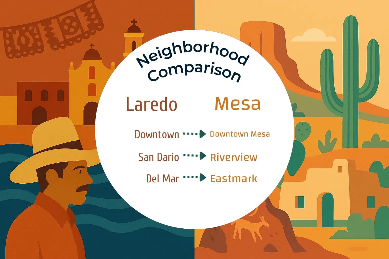 Laredo vs Mesa Neighborhood Comparison