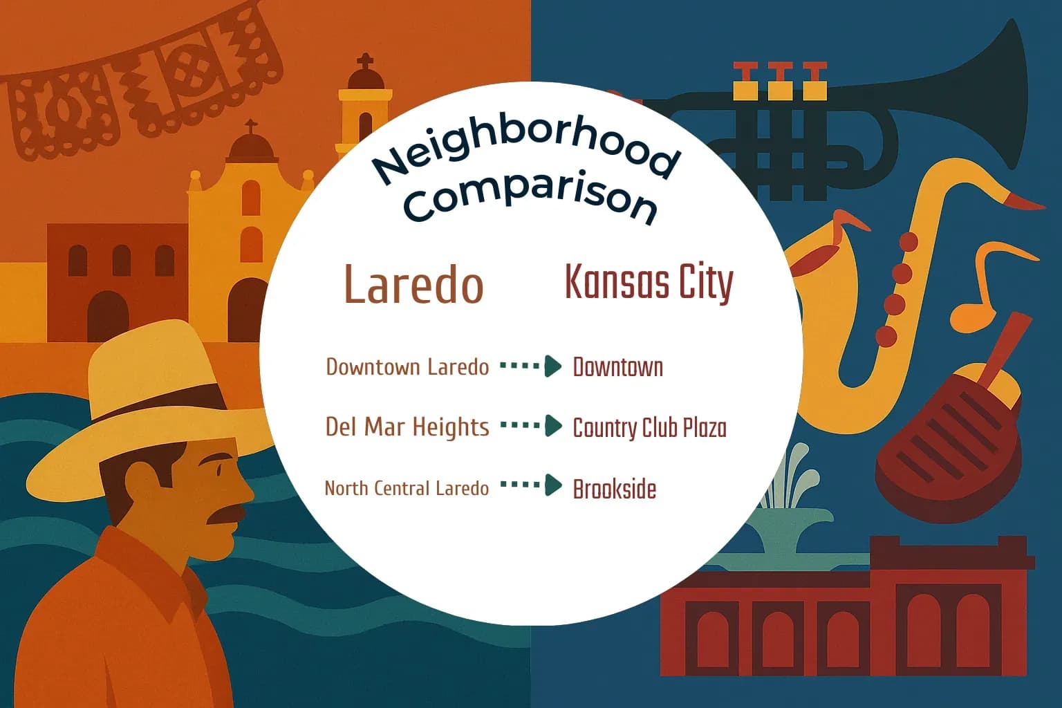 Laredo vs Kansas City Neighborhood Comparison