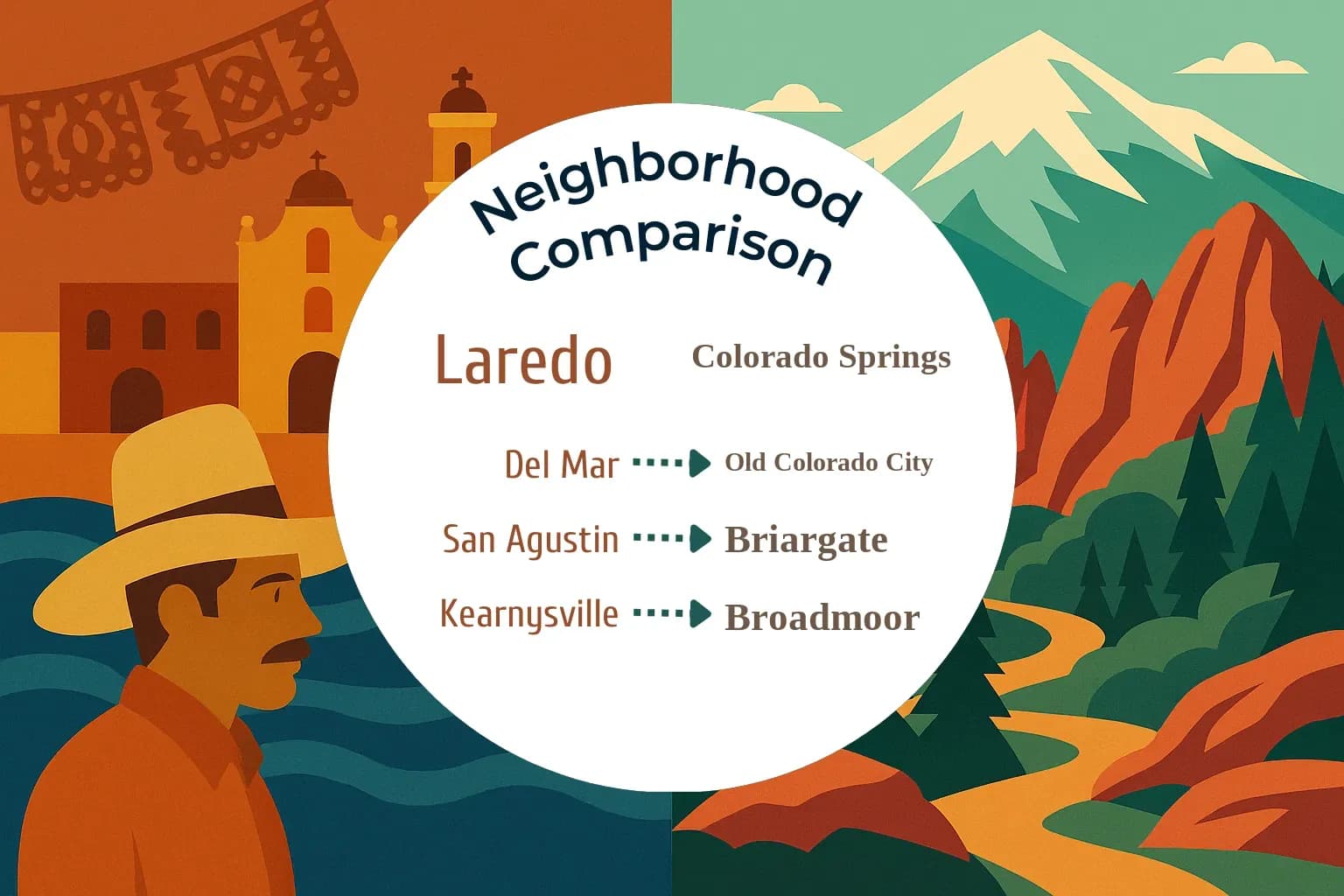 Laredo vs Colorado Springs Neighborhood Comparison