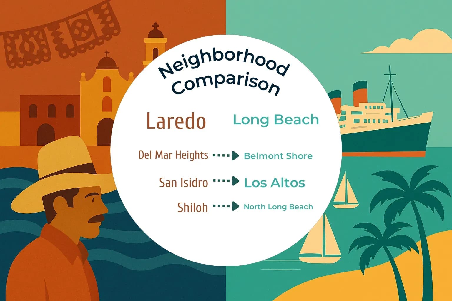 Laredo vs Long Beach Neighborhood Comparison