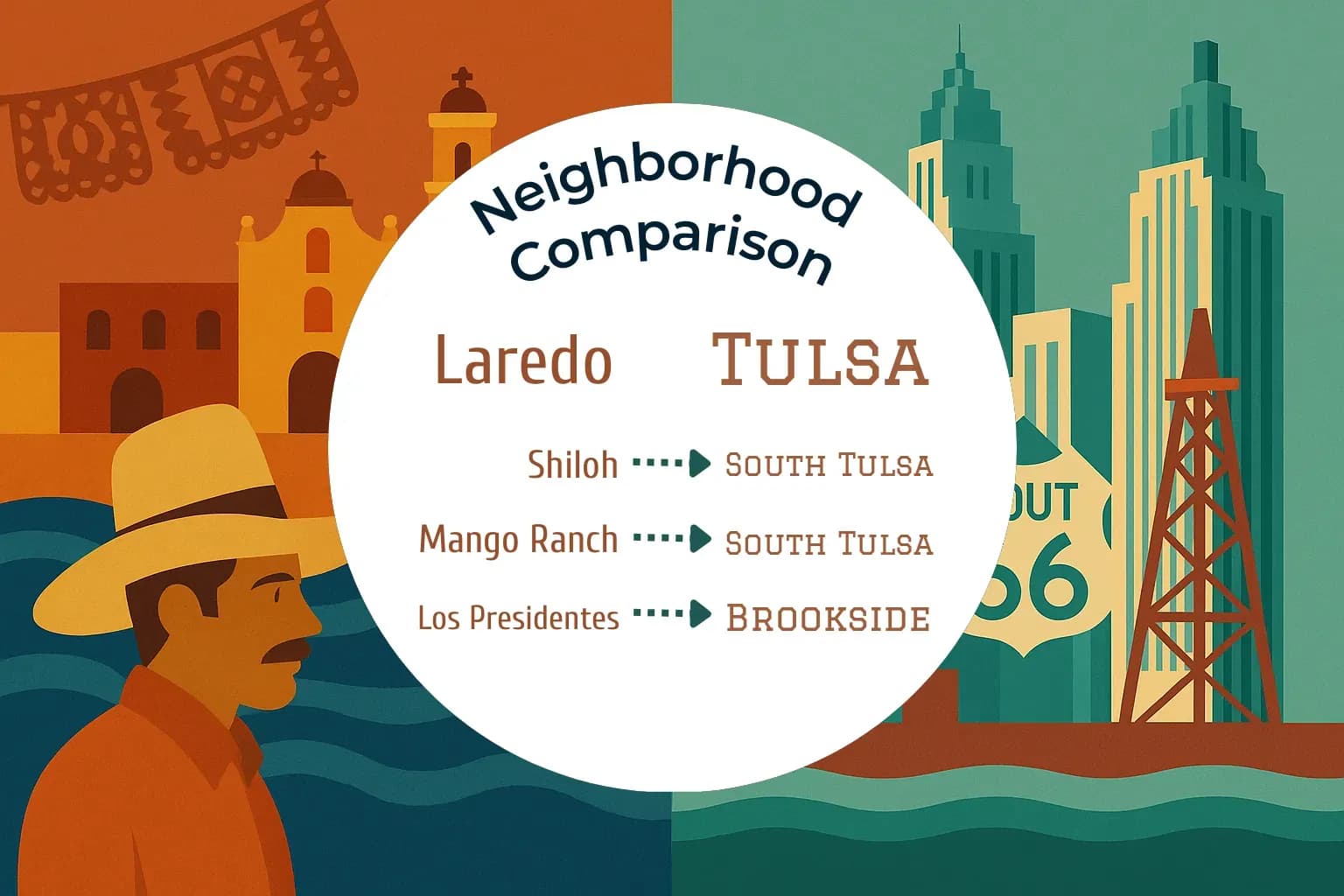Laredo vs Tulsa Neighborhood Comparison