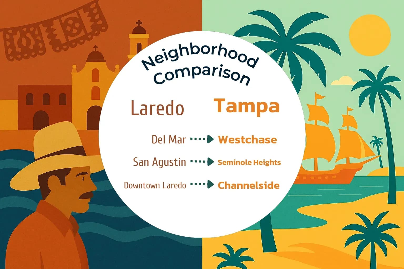 Laredo vs Tampa Neighborhood Comparison