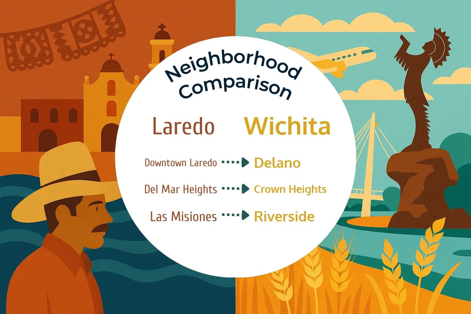 Laredo vs Wichita Neighborhood Comparison