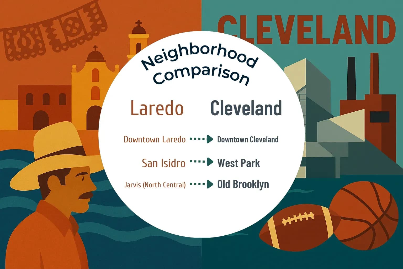 Laredo vs Cleveland Neighborhood Comparison