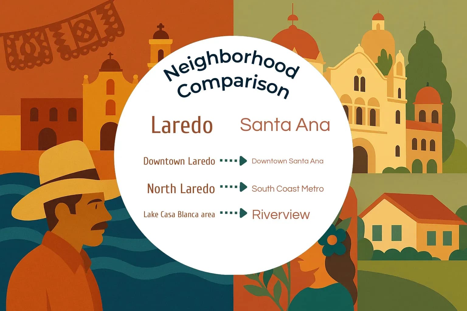 Laredo vs Santa Ana Neighborhood Comparison