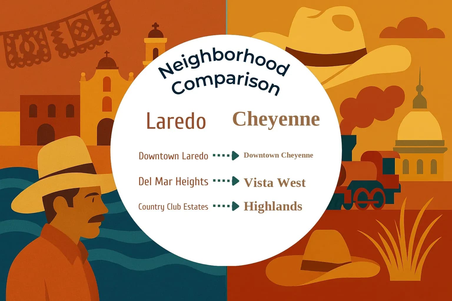 Laredo vs Cheyenne Neighborhood Comparison