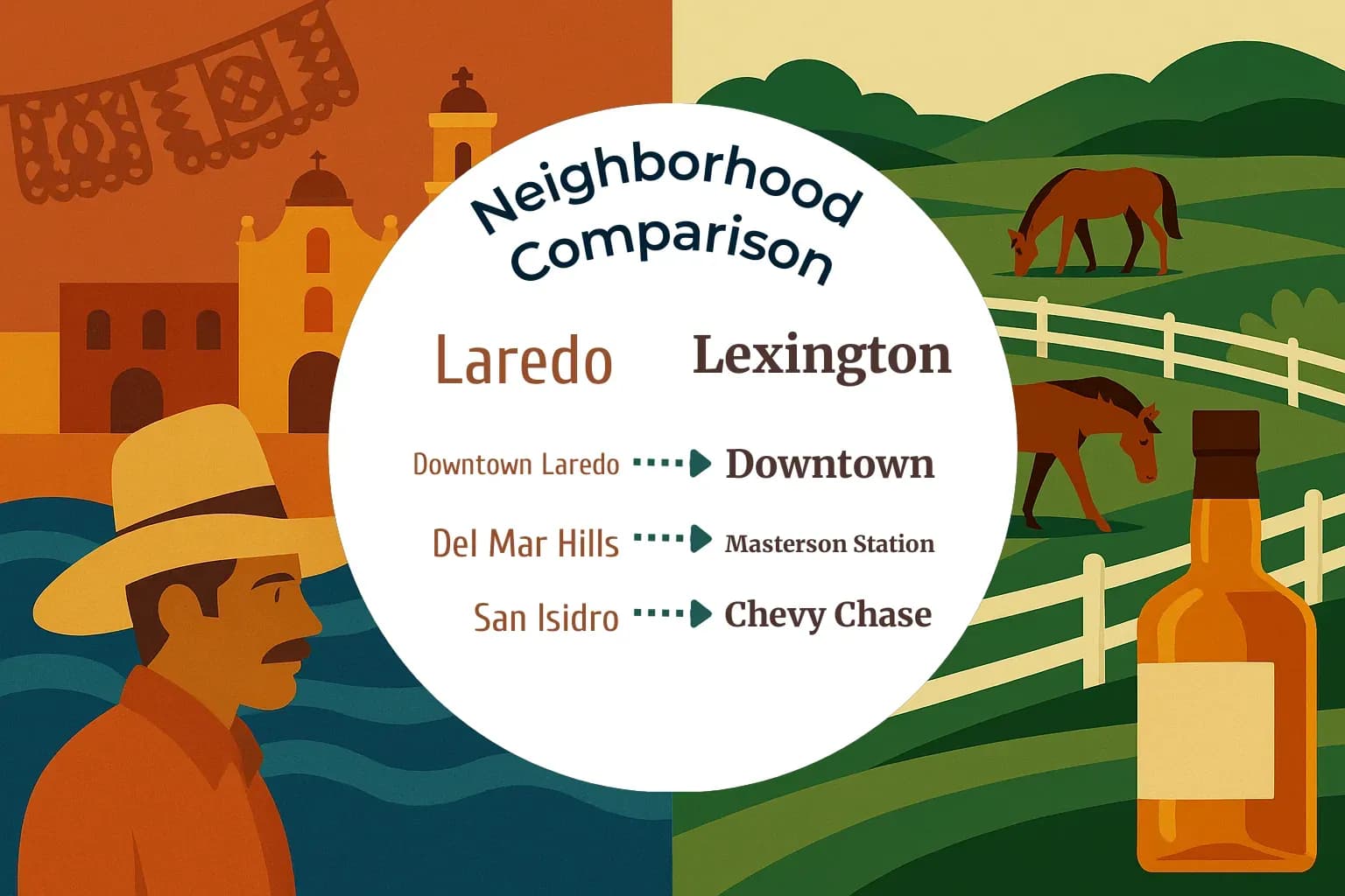 Laredo vs Lexington Neighborhood Comparison