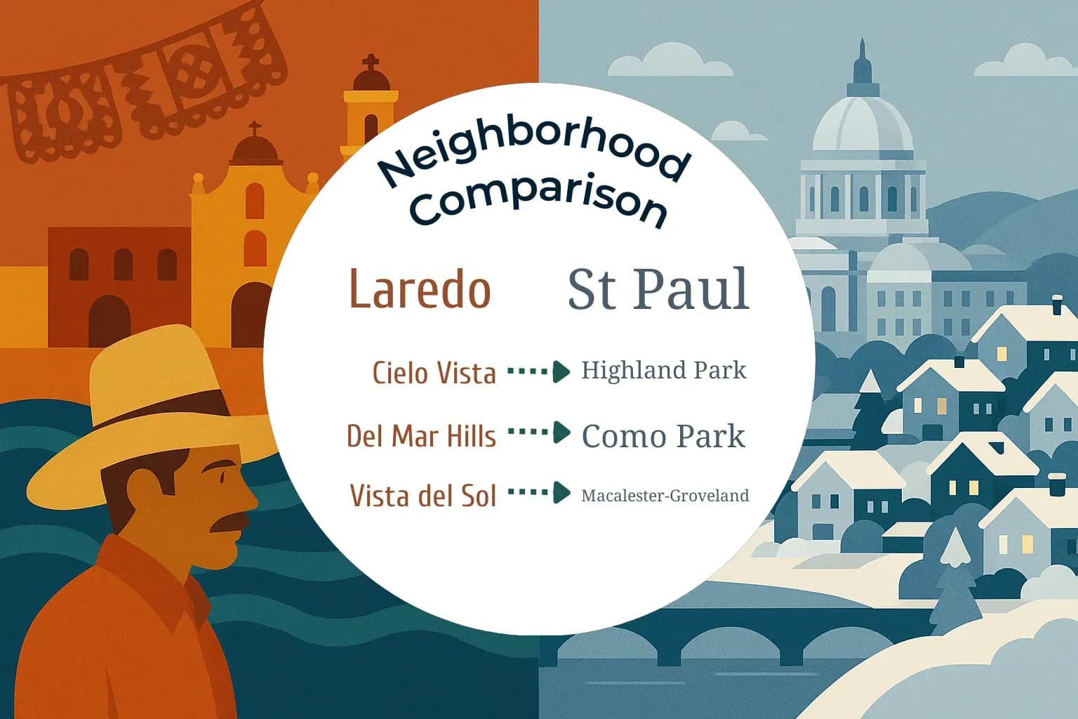 Laredo vs St. Paul Neighborhood Comparison