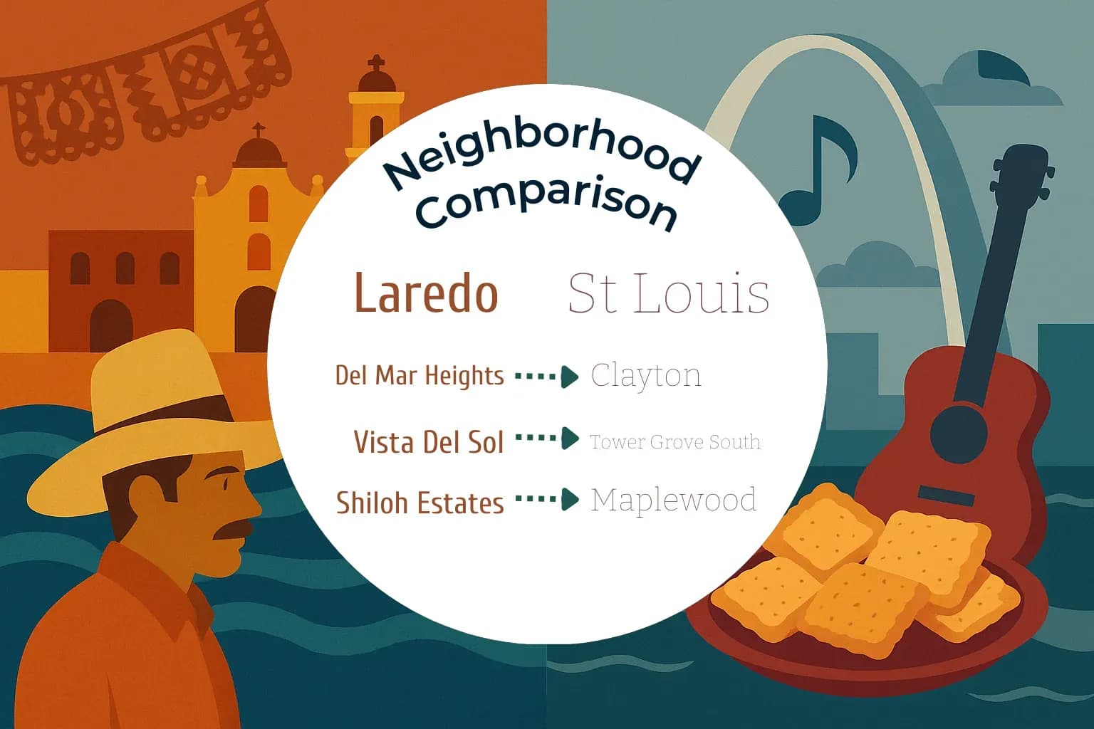 Laredo vs St. Louis Neighborhood Comparison