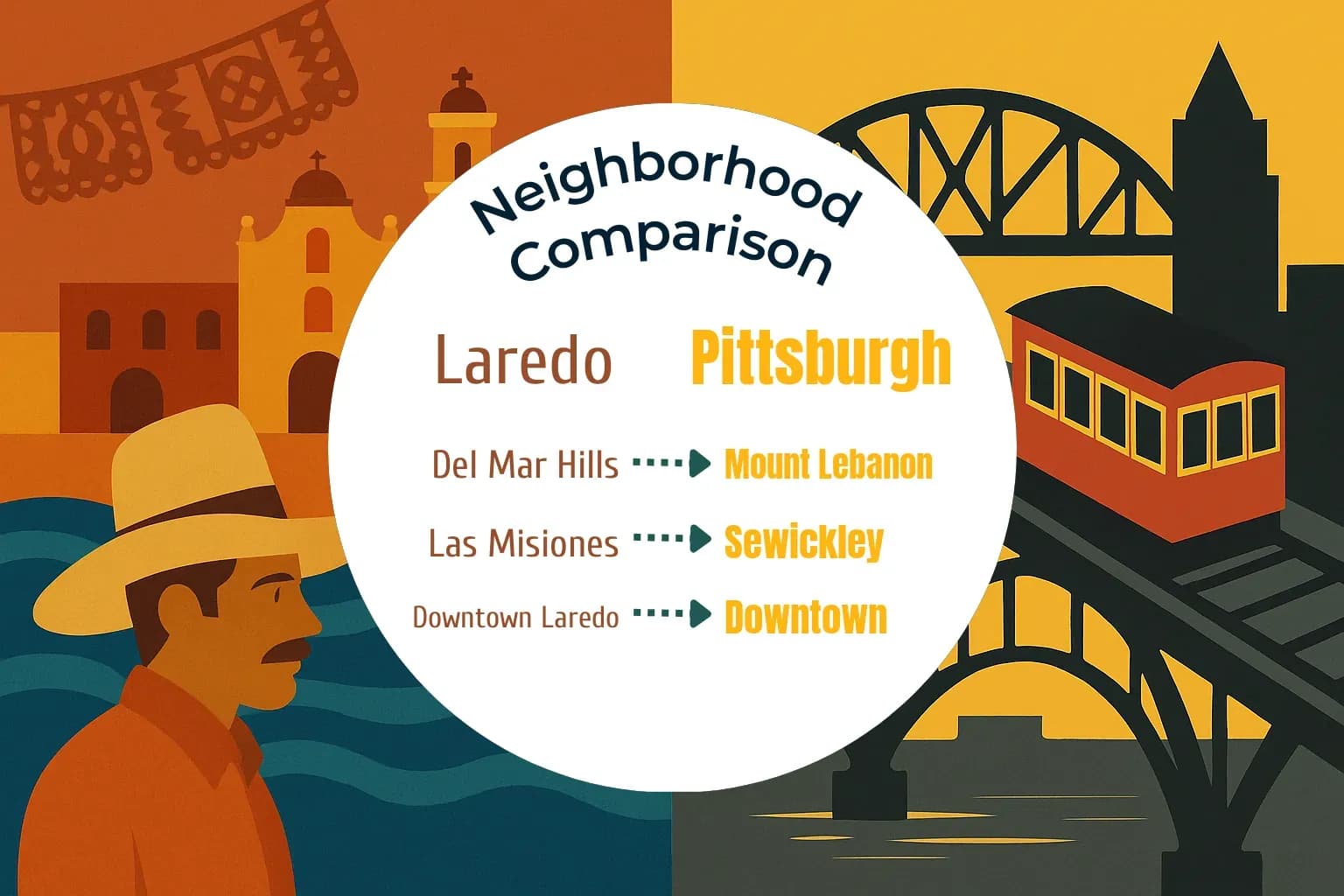 Laredo vs Pittsburgh Neighborhood Comparison